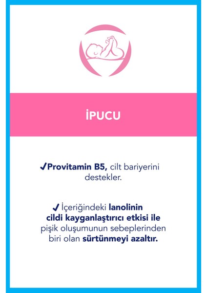 Baby Pişik Önleyici Merhem - Hassas Bebek Cildini Korur ve Nemlendirir, 30 gr Tüp, Provitamin B5 ile Zenginleştirilmiştir indirimleri