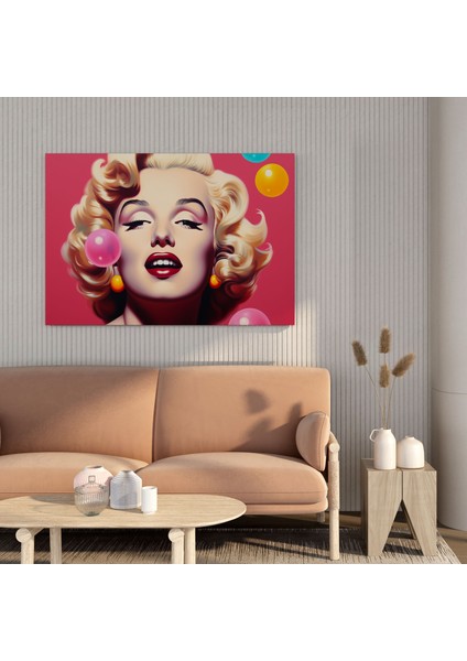 Marilyn Monroe Kanvas Tablo: Pop Sanat Duvar Dekorasyonu - Marilyn Monroe Kanvas Tablo Duvar Sanatı Diamonds Are A Girl's Best Friend modelleri