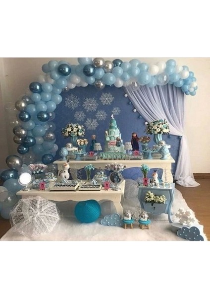 Frozen Elsa Anna Balon Zincir Seti Balon Elsa Anna Doğum Günü Için Balon Zincir Paketi