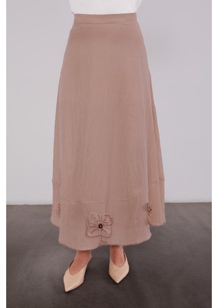 Kahve Gül Detaylı Cupra Etekli Takım indirimleri