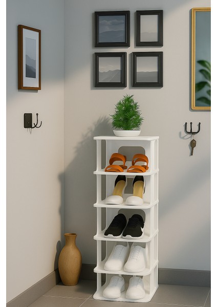 Lüks Ayakkabılık Düzenleyici Organizer Portatif Ayakkabı Rafı 5 Katlı Çok Katmanlı Farklı Kombin Seçenekli modelleri
