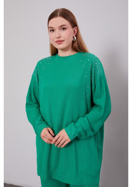 Benetton Omzu Taş Işlemeli Ikili Takım fırsatları