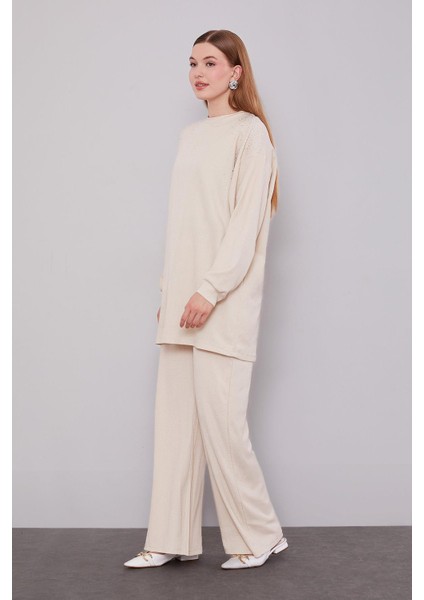 A.bej Omzu Taş Işlemeli Ikili Takım fiyatları