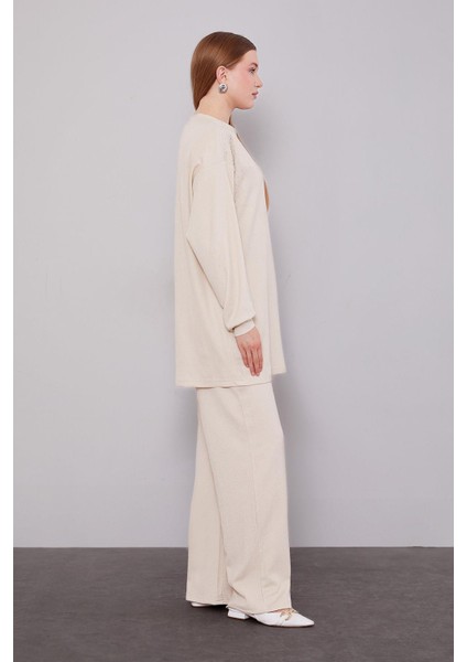 A.bej Omzu Taş Işlemeli Ikili Takım modelleri