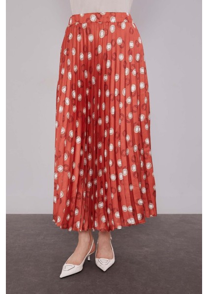 Kiremit Piliseli Desenli Etek Takım