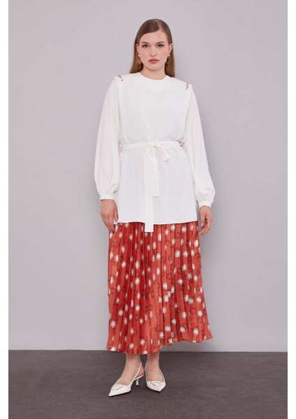 Kiremit Piliseli Desenli Etek Takım fiyatları