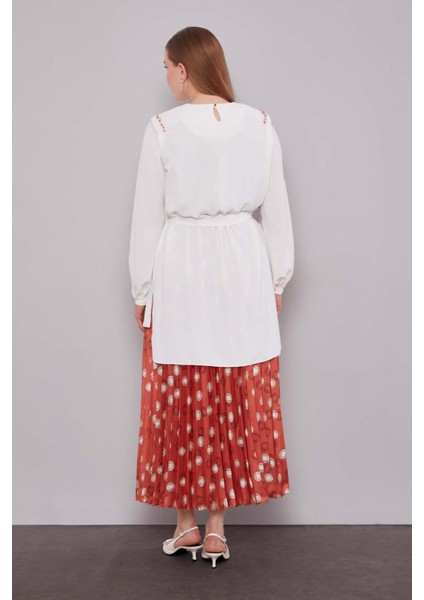 Kiremit Piliseli Desenli Etek Takım fırsatları