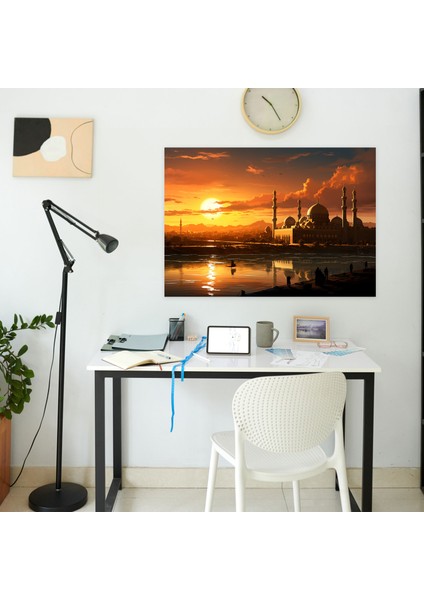 Islam Hat Sanatı Kanvas Tablo - Camii Huzur Dolu Duvar Sanatı modelleri