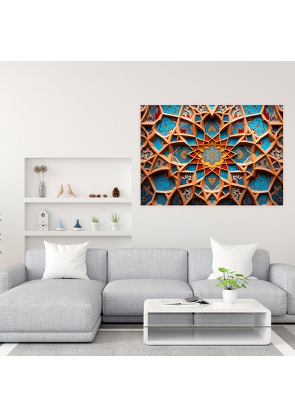 Geometrik Cami Duvar Sanatı - Duvar Dekorasyonu Ev Dekorasyonu Duvar Sanatı fiyatları