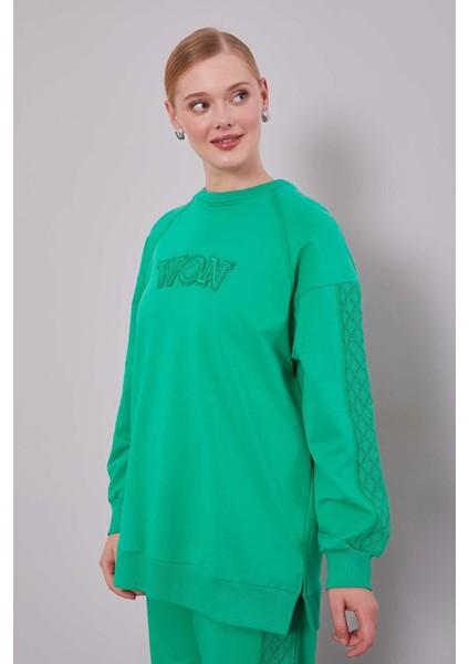 Benetton Şerit Dantel Detaylı Spor Takım modelleri