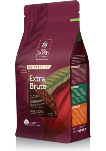 Callebaut Extra Brute Toz Kakao 1 kg - %22-24 fiyatları