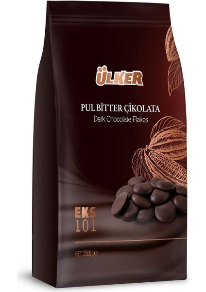Bitter Pul Çikolata 2,5 kg - %54 Kakao İçeren Geleneksel Tarif, Doğal Malzemelerle Hazırlanmıştır