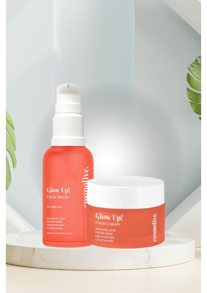 Yüz Serumu | Aydınlatıcı | Askorbik Asit | Ferulik Asit | Niasinamid | Papatya modelleri
