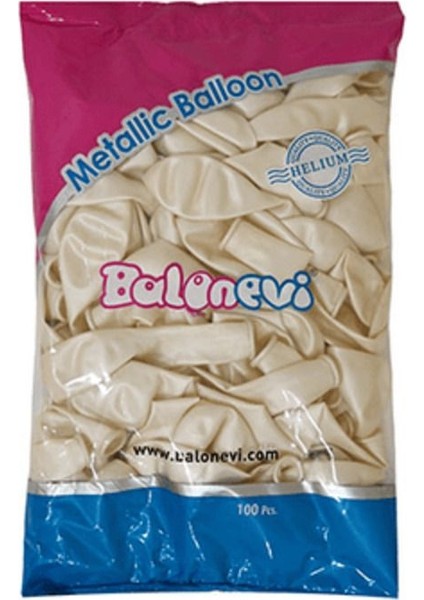 Balonevi Metalik Beyaz 10" Balon (100ADET) modelleri