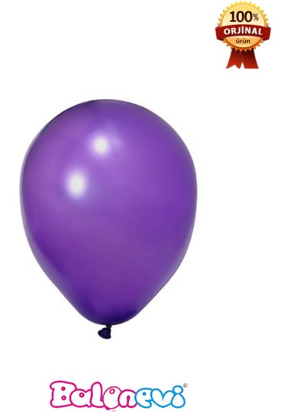 12’’ Baskı Balonu Metalik Violet 100’ Lü