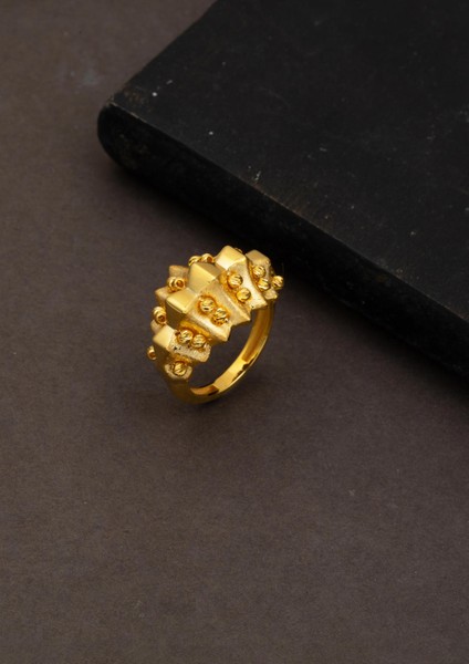 Italyan Tasarım Dorikalı 14 Ayar Altın Yüzük fırsatları