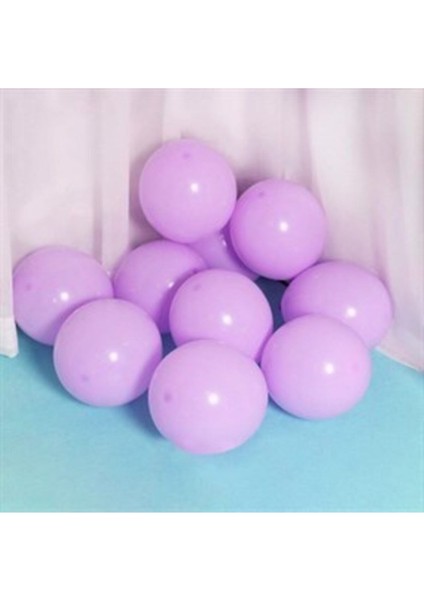12 Inç Standart Boy Makaron Balon 50 Adet Lila
