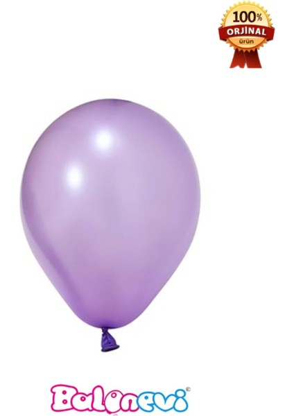 12’’ Baskı Balonu Metalik Açık Violet 100’ Lü
