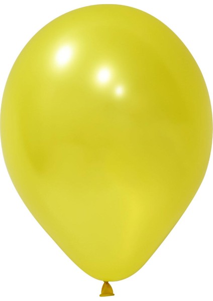 12’’ Baskı Balonu Metalik Sarı 100’LÜ
