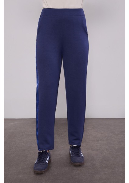 Lacivert Parıltılı Şerit Detay Ikili Takım indirimleri