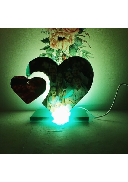 Epoksi Reçine LED Işıklı Gece ve Baş Ucu Lanbası ve Resimlik