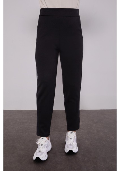 Siyah Parıltılı Şerit Detay Ikili Takım