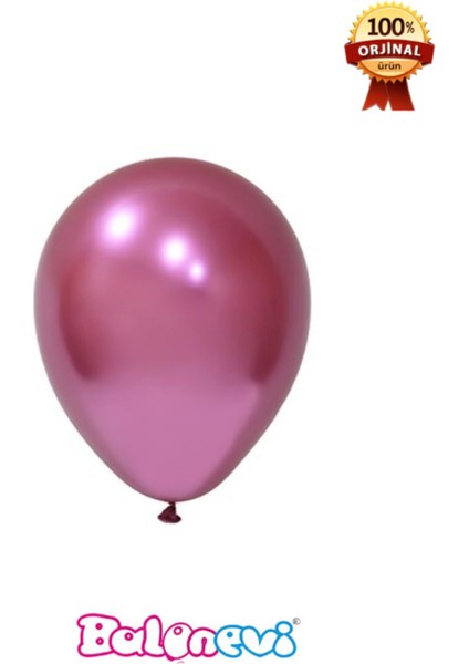 Balon 12" Krom Fuşya (50 Li Paket)