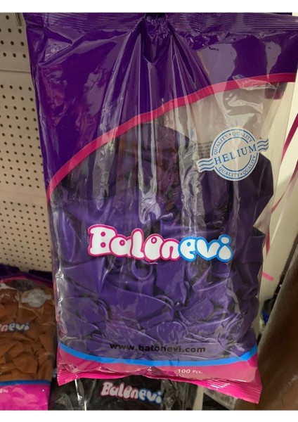 Balon Evi (Pastel) Mor , Turuncu , Gri , Beyaz, Siyah , Kahve Rengi 100'LÜ Paket