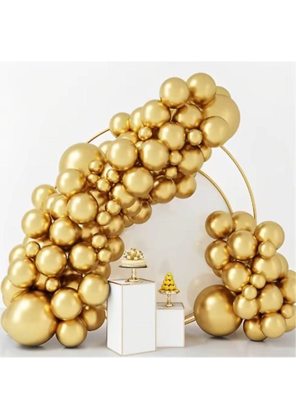 Gold Krom Balonlar Altın Krom Balon Zinciri