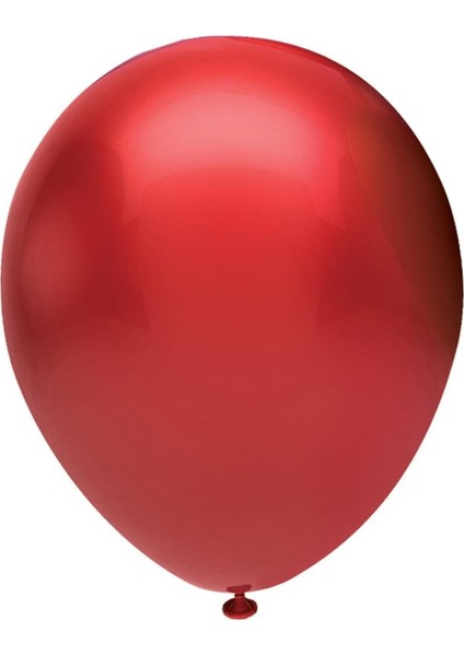 BBM12100-03 , Metalik Kırmızı, 12'' Metalik Renk Baskı Balonu 100'LÜ Paket