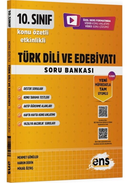 10. Sınıf Türk Dili ve Edebiyatı Etkinlikli Soru Bankası