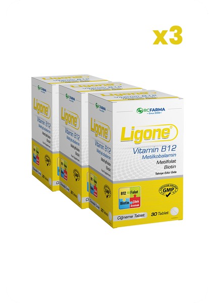 Vitamin B12 30 Çiğneme Tablet X3 Adet