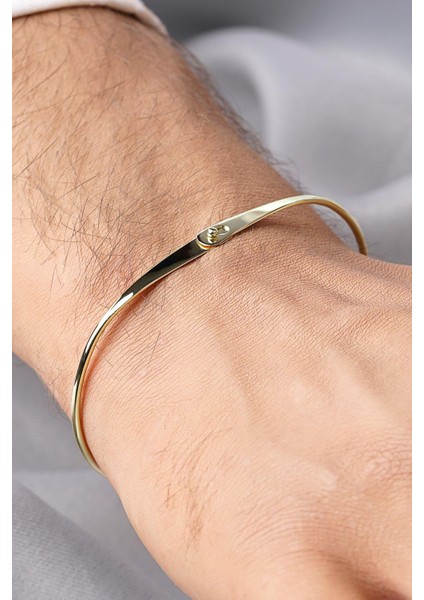 14 Ayar Altın Espina Kelepçe Erkek Bileklik fiyatları