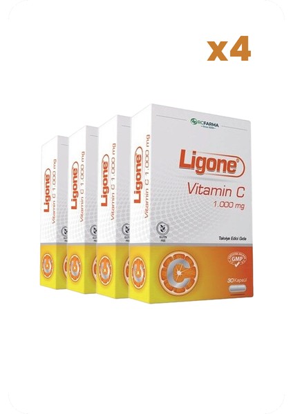 Vitamin C 1000 Mg 30 Kapsül X4 Adet