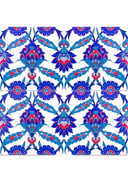 20x20 Cm Ac 30 İznik Desenli Kütahya Çini Pano Seramik modelleri