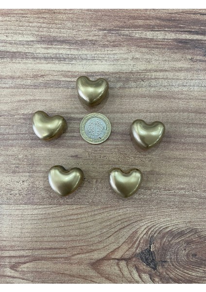 Bronz 5'li Kalpli Magnet Seti – Fotoğraf ve Not Tutucu, Buzdolabı Süsü, Güçlü Mıknatıs, Dekora fırsatları