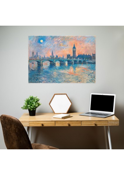 Londra Claude Monet Kanvas Tablo Baskı - Claude Monet Duvar Sanatı Kanvas Tablo Claude Monet modelleri