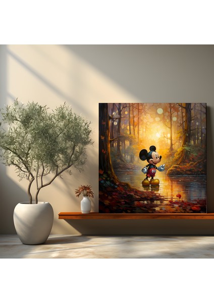 Mickey Mouse Orman Macerası Kanvas Tablo fiyatları