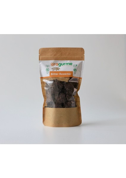 Kuvertur Çikolata - Ketojenik & Vegan & Şeker Ilavesiz -250G-