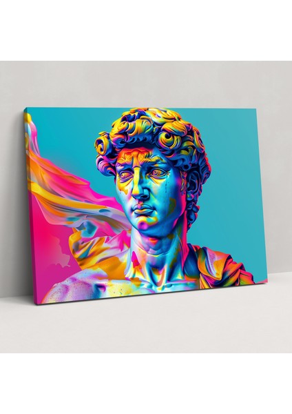 Canlı Rönesans Michelangelo Duvar Sanatı - Michelangelo Kanvas Tablo Ev Dekorasyonu