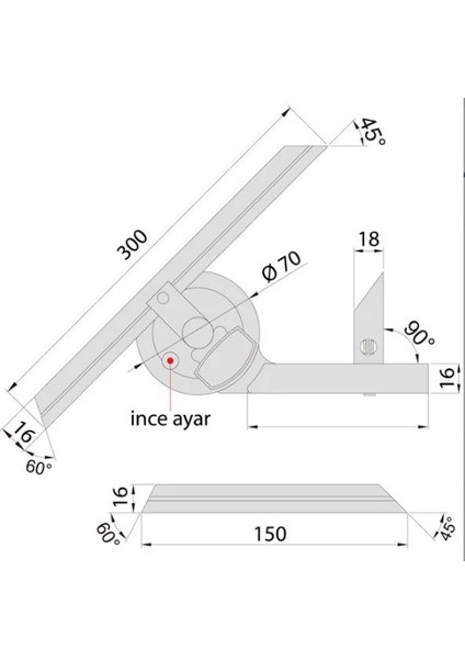 2372-360 Universal Açı Ölçer fiyatları
