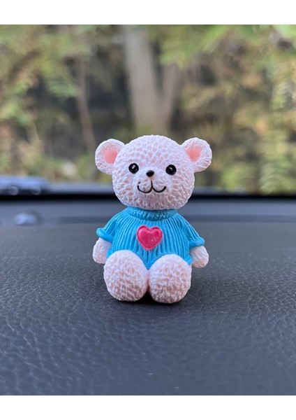Sevimli Kalpli Ayıcık Çift Araba Içi Biblo Aksesuar Torpido Süsü Sevgiliye Hediye fırsatları