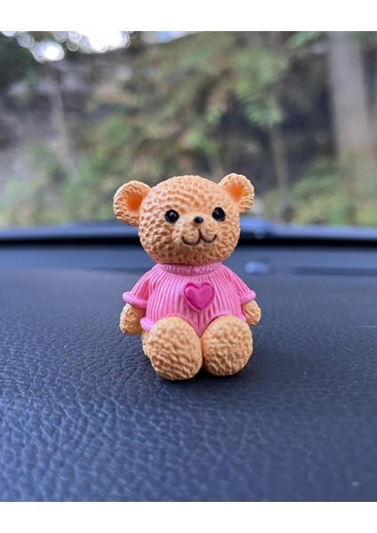 Sevimli Kalpli Ayıcık Çift Araba Içi Biblo Aksesuar Torpido Süsü Sevgiliye Hediye indirimleri