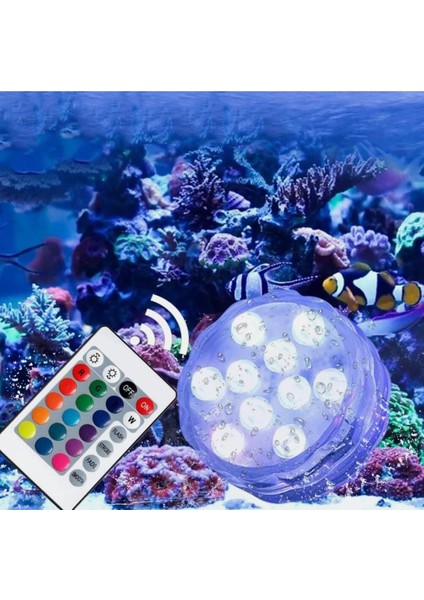 Çok Renkli Dalgıç LED Rgb IP68 ,su Geçirmez Sualtı Gece Lambası, Akvaryum ve Havuzlar Için Kumandalı LED modelleri