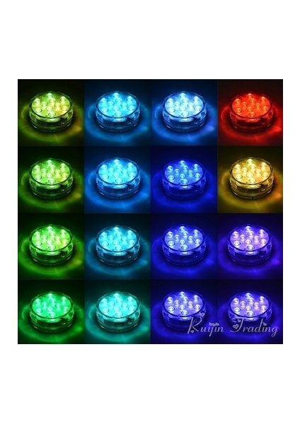 Çok Renkli Dalgıç LED Rgb IP68 ,su Geçirmez Sualtı Gece Lambası, Akvaryum ve Havuzlar Için Kumandalı LED fırsatları