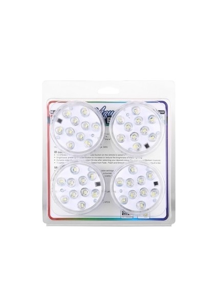 Çok Renkli Dalgıç LED Rgb IP68 ,su Geçirmez Sualtı Gece Lambası, Akvaryum ve Havuzlar Için Kumandalı LED