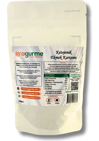 Ketojenik Ekmek Karışımı - 150 G modelleri
