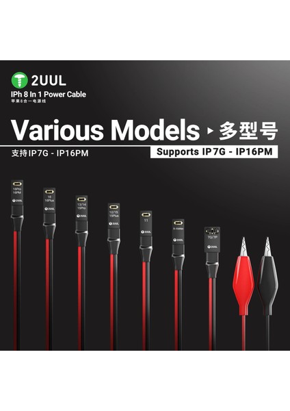 PW01 iPhone 7-16 Pro Max Için Pil Güç Kaynağı Kontrol ve Aktivasyon Test Kablosu fırsatları