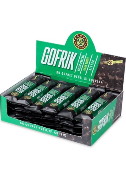 Gofrik Bitter Antep Fıstıklı Çikolata Gofreti 24'lü Paket 33 gr Şekerli Atıştırmalık fiyatları