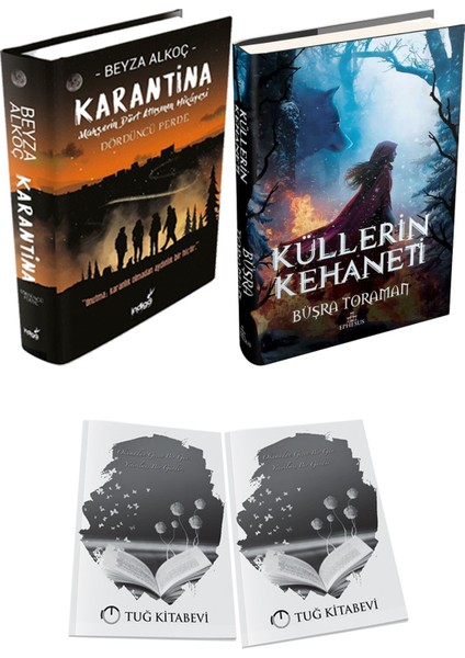 Küllerin Kehaneti Büşra Toraman Ciltli ve Karantina 4 Ciltli Beyza Alkoç 2li Set + Hediyeli